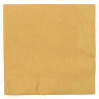 Creative Converting 663276B Glittering Gold 2-Ply 1/4 Fold Luncheon Napkin - 50/Pack