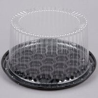 D&W Fine Pack G21-1 7" 2-3 Layer Cake Display Container with Clear Dome Lid - 180/Case