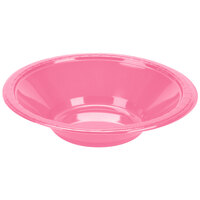 Creative Converting 28304251 12 oz. Candy Pink Plastic Bowl - 240/Case