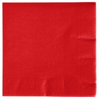 Creative Converting 571031B Classic Red 3-Ply Beverage Napkin - 50/Pack