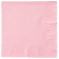 Creative Converting 57158B Classic Pink 3-Ply Beverage Napkin - 50/Pack