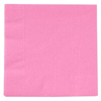 Creative Converting 803042B Candy Pink 2-Ply Beverage Napkin - 50/Pack