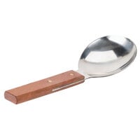 Town 22810 9 1/4" Stainless Steel Rice Paddle with Wood Handle