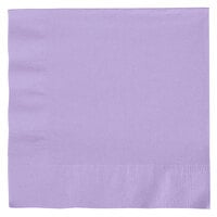 Creative Converting 139186135 Luscious Lavender 2-Ply 1/4 Fold Luncheon Napkin - 50/Pack