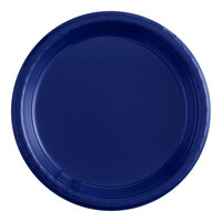 Creative Converting 28113711 7" Navy Blue Plastic Plate - 20/Pack