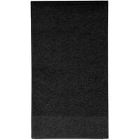 Creative Converting 95134 Black Velvet 3-Ply Guest Towel / Buffet Napkin - 16/Pack
