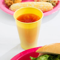 Creative Converting 28102071 12 oz. Mimosa Yellow Plastic Cup - 20/Pack