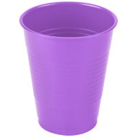 Creative Converting 318922 16 oz. Amethyst Purple Plastic Cup - 20/Pack