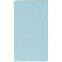 Creative Converting 95157 Pastel Blue 3-Ply Guest Towel / Buffet Napkin - 16/Pack