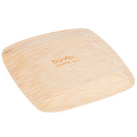 Bambu® 063800 Veneerware® 3 1/2 inch Disposable Square Bamboo Tasting Plate - 25/Pack