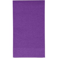 Creative Converting 318942 Amethyst Purple 3-Ply Guest Towel / Buffet Napkin - 16/Pack