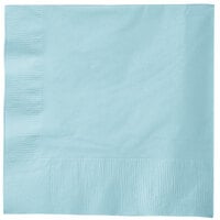 Creative Converting 58157B Pastel Blue 3-Ply 1/4 Fold Luncheon Napkin - 50/Pack