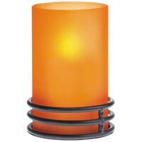 Sterno 80366 Brooklynn 4 inch Orange Frost Lamp