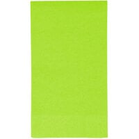 Creative Converting 953123 Fresh Lime Green 3-Ply Guest Towel / Buffet Napkin - 16/Pack