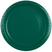 Creative Converting 503124B 10 inch Hunter Green Paper Plate - 24/Pack