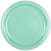 Creative Converting 318888 9 inch Fresh Mint Green Round Paper Plate - 24/Pack
