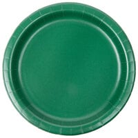 Creative Converting 793124B 7 inch Hunter Green Paper Plate - 24/Pack