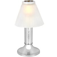 Sterno 80480 10" Paige Chrome Lamp with Duchess Frost Shade