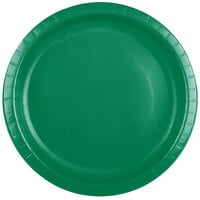 Creative Converting 50112B 10 inch Emerald Green Paper Plate - 24/Pack