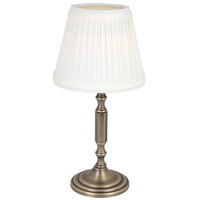 Sterno 80412 10 1/2 inch La Rue Oil Bronze Lamp with Marlowe Ivory Shade