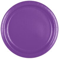 Creative Converting 318927 9" Amethyst Purple Round Paper Plate - 24/Pack
