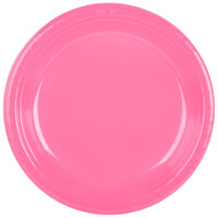 Creative Converting 28304231 10" Candy Pink Plastic Plate - 240/Case