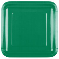 Creative Converting 463261 9" Emerald Green Square Paper Plate - 18/Pack