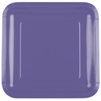 Creative Converting 463268 9" Purple Square Paper Plate - 18/Pack