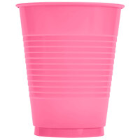 Creative Converting 28304281 16 oz. Candy Pink Plastic Cup - 240/Case