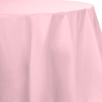 Creative Converting 703274 82" Classic Pink OctyRound Plastic Table Cover - 12/Case
