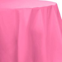 Creative Converting 703042 82" Candy Pink OctyRound Plastic Table Cover - 12/Case