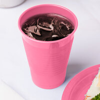 Creative Converting 28304271 12 oz. Candy Pink Plastic Cup - 20/Pack