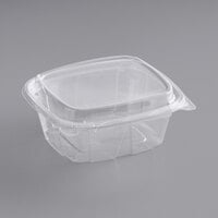 Dart CH16DEF 16 Oz Clear Tamper-Evident Containers with Flat Lid, 200/CS