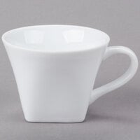 World Tableware SL-30 Slate 8 oz. Ultra Bright White Low Porcelain Cup - 36/Case