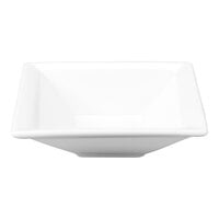 Libbey Slate 5.5 oz. Ultra Bright White Wide Rim Square Porcelain Fruit Bowl - 36/Case