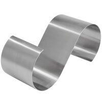 American Metalcraft SSR13 13 1/4" x 5" x 5 1/2" Satin Stainless Steel S-Shaped Riser