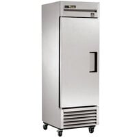 True TS-23F-HC LH 27" Stainless Steel One Section Solid Door Reach-In Freezer with Left-Hinged Door