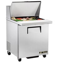 True TSSU-27-12M-C-HC LH 27 7/8" Mega Top Refrigerated Sandwich Prep Table with Left-Hinged Door