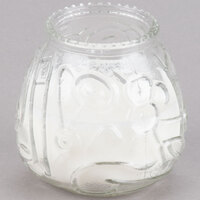 Sterno 40122 4 1/8 inch Clear Venetian Candle - 12/Pack