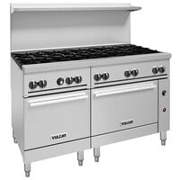 Vulcan 60SS-10BP Endurance 10 Burner 60" Liquid Propane Range with Standard Oven Base - 358,000 BTU