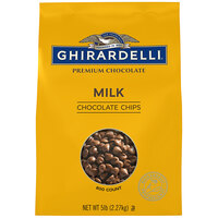 Ghirardelli Milk Chocolate .5M Baking Chips 5 lb. - 2/Case