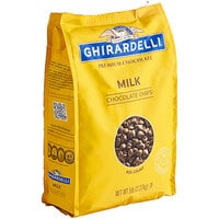 Ghirardelli Milk Chocolate .8M Baking Chips 5 lb. - 2/Case