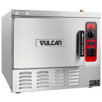 Vulcan C24EA3-1100 PLUS 3 Pan Electric Countertop Convection Steamer with Basic Controls - 208V, 8.5 kW