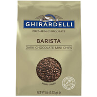 Ghirardelli Barista Dark Chocolate 10M Baking Chips 5lb. - 2/Case