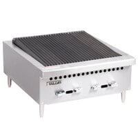 Vulcan VCRB25-1 Natural Gas 25" Low Profile Radiant Charbroiler - 58,000 BTU