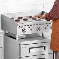 Vulcan VCRG36-T1 Natural Gas 36 inch Countertop Griddle with Snap-Action Thermostatic Controls - 75,000 BTU