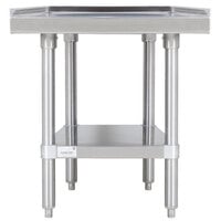 Advance Tabco ES-302 30 inch x 24 inch Stainless Steel Equipment Stand with Stainless Steel Undershelf