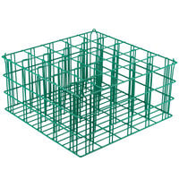 25 Compartment Catering Glassware Basket - 3 1/2 inch x 3 1/2 inch x 8 inch Compartments