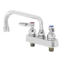 T&S B-1110 Deck Mounted Workboard Faucet with 4 inch Centers - 6 inch Swing Nozzle