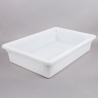 Cambro 18266P148 26" x 18" x 6" White Poly Food Storage Box